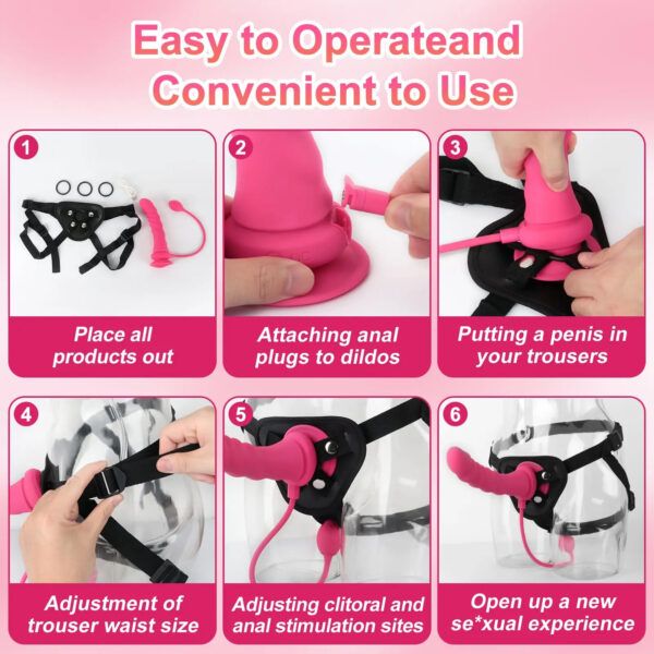 App-Controlled Strap-On Vibrating Dildo & Anal Plug - 148 - Image 6